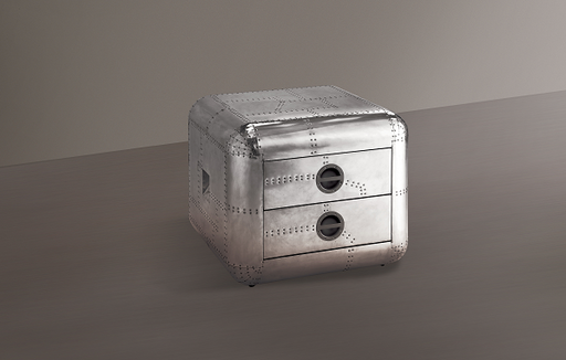 Brancaster Aluminum End Table - U&U Home Budget Furniture (Carteret, NJ)