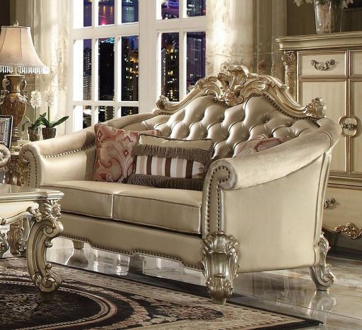 Acme Dresden Loveseat in Gold Patina 53121 - U&U Home Budget Furniture (Carteret, NJ)