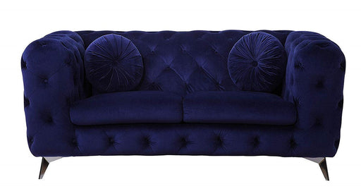 Acme Furniture Atronia Loveseat in Blue 54901 - U&U Home Budget Furniture (Carteret, NJ)