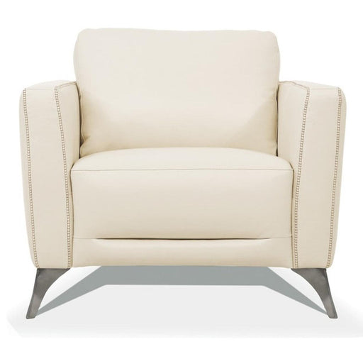 Acme Furniture Malaga Chair in Cream 55007 - U&U Home Budget Furniture (Carteret, NJ)