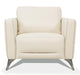 Acme Furniture Malaga Chair in Cream 55007 - U&U Home Budget Furniture (Carteret, NJ)