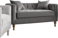 Acme Furniture Sidonia Loveseat in Gray Velvet 53581 - U&U Home Budget Furniture (Carteret, NJ)