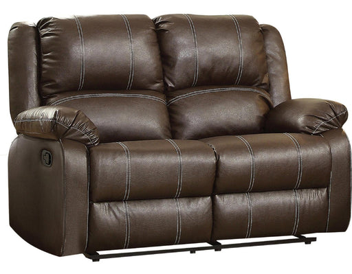 Acme Furniture Zuriel Motion Loveseat in Brown 52281 - U&U Home Budget Furniture (Carteret, NJ)
