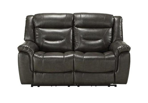 Acme Imogen Power Motion Loveseat in Gray Leather-Aire 54806 - U&U Home Budget Furniture (Carteret, NJ)