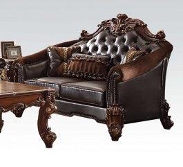Acme Vendome Loveseat in Cherry 53131 - U&U Home Budget Furniture (Carteret, NJ)