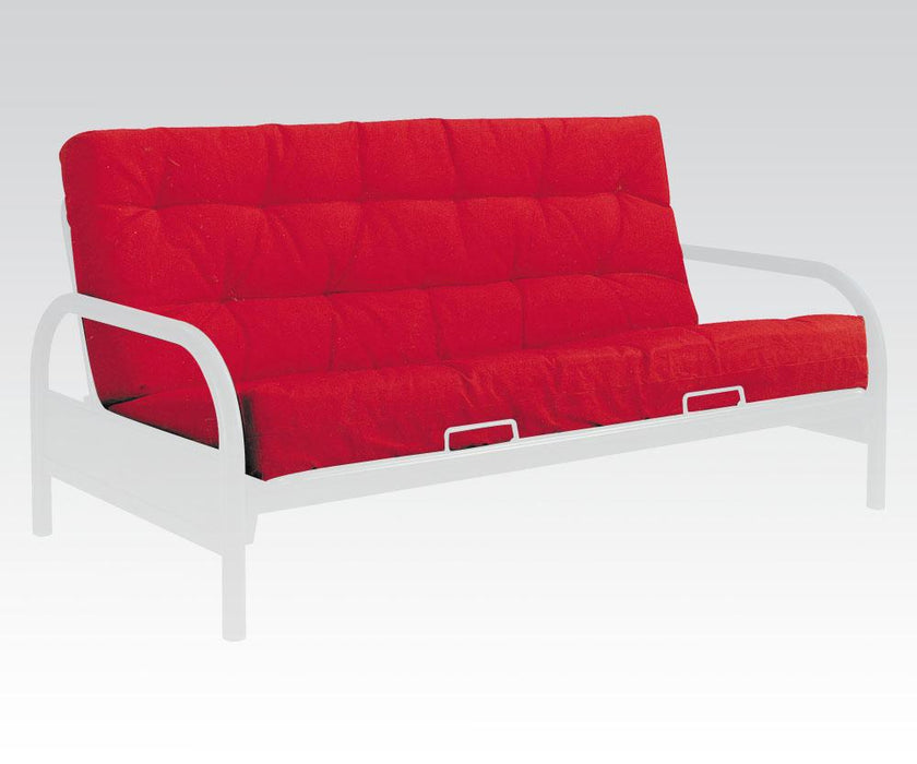 Acme 8" Full Futon Mattress in Red/Black 02812 - U&U Home Budget Furniture (Carteret, NJ)