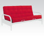 Acme 8" Full Futon Mattress in Red/Black 02812 - U&U Home Budget Furniture (Carteret, NJ)