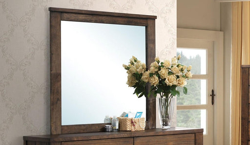 Acme Merrilee Landscape Mirror in Oak 21684 - U&U Home Budget Furniture (Carteret, NJ)