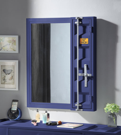 Cargo Blue Vanity Mirror - U&U Home Budget Furniture (Carteret, NJ)