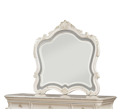 Chantelle Pearl White Mirror - U&U Home Budget Furniture (Carteret, NJ)