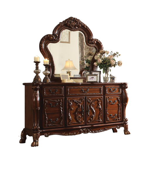 Dresden Cherry Oak Mirror - U&U Home Budget Furniture (Carteret, NJ)