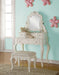 Edalene Pearl White Vanity & Mirror - U&U Home Budget Furniture (Carteret, NJ)
