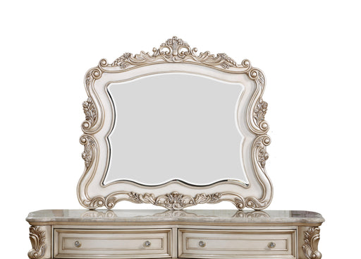 Gorsedd Antique White Mirror - U&U Home Budget Furniture (Carteret, NJ)