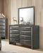 Ireland Gray Oak Mirror - U&U Home Budget Furniture (Carteret, NJ)