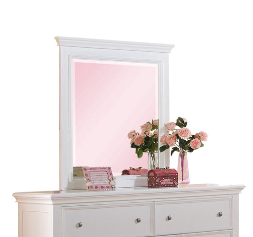 Lacey White Mirror - U&U Home Budget Furniture (Carteret, NJ)