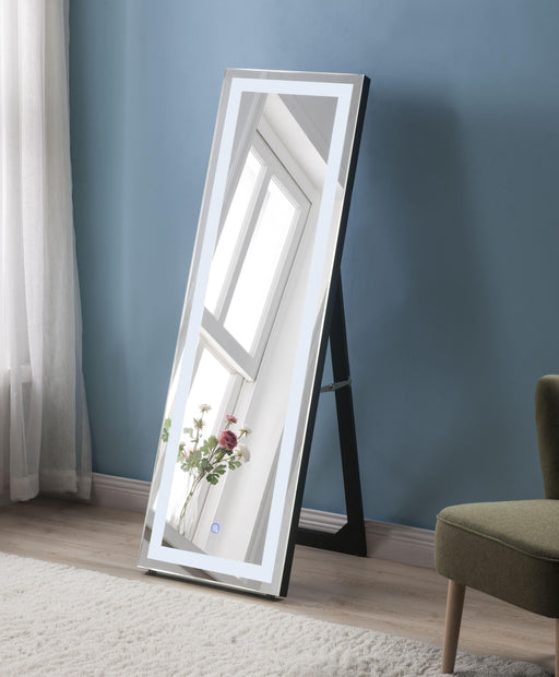 Nyoka Mirrored Floor Mirror (LED) - U&U Home Budget Furniture (Carteret, NJ)