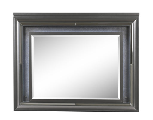 Sawyer Metallic Gray Mirror (LED) - U&U Home Budget Furniture (Carteret, NJ)