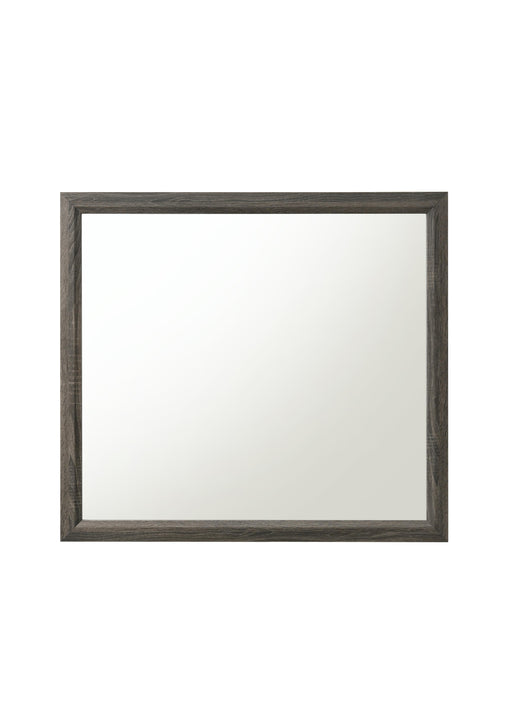 Valdemar Weathered Gray Mirror - U&U Home Budget Furniture (Carteret, NJ)