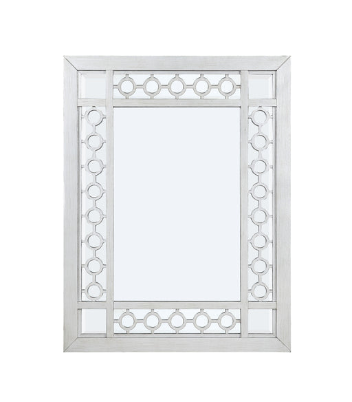 Varian Mirrored & Antique Platinum Mirror - U&U Home Budget Furniture (Carteret, NJ)