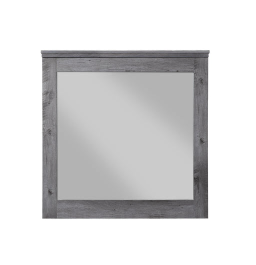 Vidalia Rustic Gray Oak Mirror - U&U Home Budget Furniture (Carteret, NJ)