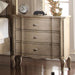 Acme Chelmsford 3-Drawer Nightstand in Antique Taupe 26053 - U&U Home Budget Furniture (Carteret, NJ)