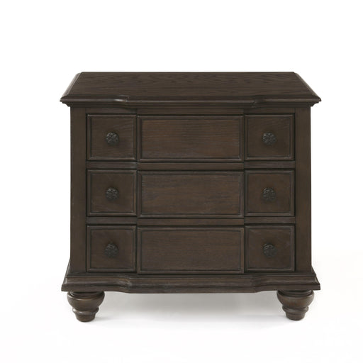 Baudouin Weathered Oak Nightstand - U&U Home Budget Furniture (Carteret, NJ)