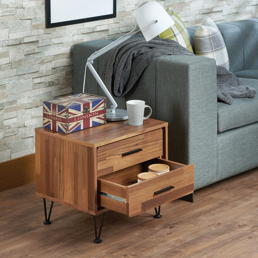 Deoss Walnut Accent Table - U&U Home Budget Furniture (Carteret, NJ)