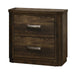 Elettra Rustic Walnut Nightstand - U&U Home Budget Furniture (Carteret, NJ)