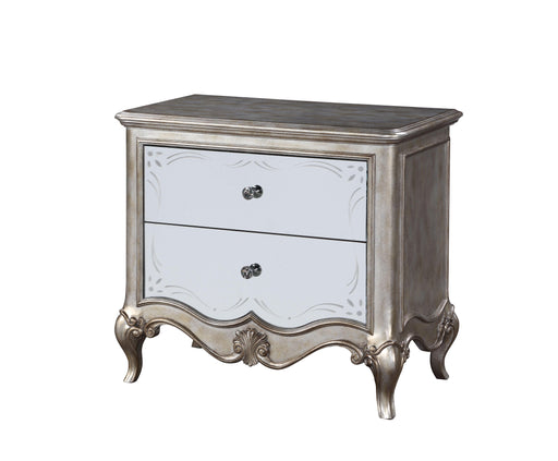 Esteban Antique Champagne Nightstand (2 Drw) - U&U Home Budget Furniture (Carteret, NJ)