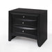 Ireland Black Nightstand - U&U Home Budget Furniture (Carteret, NJ)