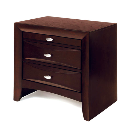 Ireland Espresso Nightstand - U&U Home Budget Furniture (Carteret, NJ)
