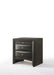 Ireland Gray Oak Nightstand - U&U Home Budget Furniture (Carteret, NJ)