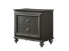 Kaitlyn Metallic Gray Nightstand - U&U Home Budget Furniture (Carteret, NJ)