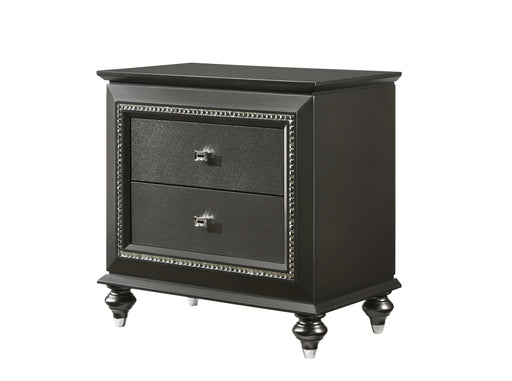 Kaitlyn Metallic Gray Nightstand - U&U Home Budget Furniture (Carteret, NJ)