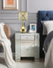 Maisha Mirrored & Faux Crystals Accent Table - U&U Home Budget Furniture (Carteret, NJ)