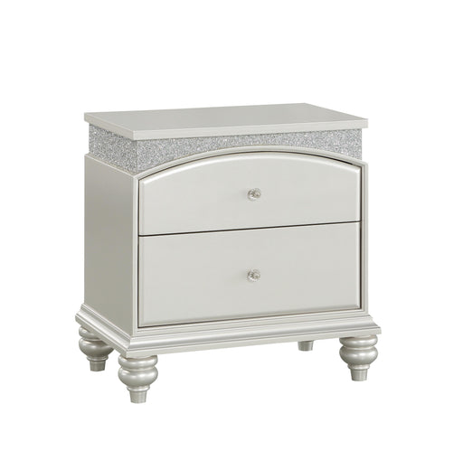 Maverick Platinum Nightstand - U&U Home Budget Furniture (Carteret, NJ)