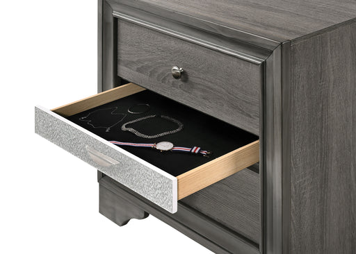 Naima Gray Nightstand - U&U Home Budget Furniture (Carteret, NJ)