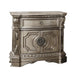 Northville Antique Silver Nightstand (MARBLE TOP) - U&U Home Budget Furniture (Carteret, NJ)