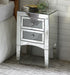 Nowles Mirrored & Faux Stones Accent Table - U&U Home Budget Furniture (Carteret, NJ)