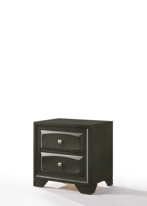 Soteris Antique Gray Nightstand - U&U Home Budget Furniture (Carteret, NJ)
