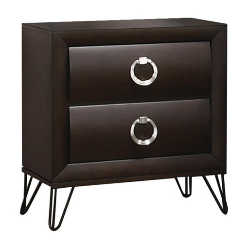 Tablita Dark Merlot Nightstand - U&U Home Budget Furniture (Carteret, NJ)