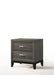 Valdemar Weathered Gray Nightstand - U&U Home Budget Furniture (Carteret, NJ)