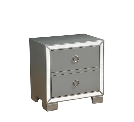 Voeville II Platinum Nightstand - U&U Home Budget Furniture (Carteret, NJ)