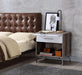 Cistus Weathered Gray Oak & White Accent Table - U&U Home Budget Furniture (Carteret, NJ)