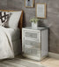Lavina Mirrored & Faux Diamonds Accent Table - U&U Home Budget Furniture (Carteret, NJ)
