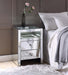 Malish Mirrored Accent Table (LED) - U&U Home Budget Furniture (Carteret, NJ)