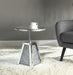 Noralie Mirrored & Faux Diamonds Accent Table - U&U Home Budget Furniture (Carteret, NJ)