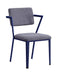 Cargo Gray Fabric & Blue Chair - U&U Home Budget Furniture (Carteret, NJ)