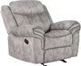 Acme Furniture Zubaida Motion Glider Recliner in 2-Tone Gray Velvet 55027 - U&U Home Budget Furniture (Carteret, NJ)