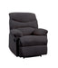 Arcadia Black Woven Fabric Recliner (Motion) - U&U Home Budget Furniture (Carteret, NJ)